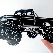offroad stencil art 3dlito 4x4 auto openscad 3d print model - Mito3D