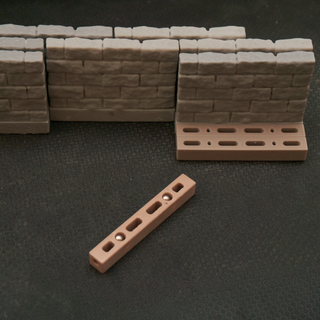 ofm30 open forge modified 30mm 2x2 wall resin printing terrain dungeon 3d print model - Mito3D