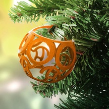 ogo ornamento a arte do esporte de joe bild natal árvore decoração bola orb travar 3d print model - Mito3D