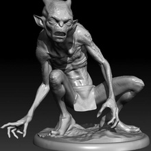 ogre art monster being model statue creature figure fantasy warrior 3d print model - Mito3D
