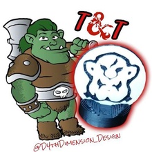 ogre - d&d set minis miniatures coin token miniature dungeons dragons evil pg game dungeons&dragons character goblin vampire zombie dungeon master 3d print model - Mito3D