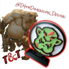 Oger einstellen Minis Miniaturen token Zeichen Miniatur Dungeons Drachen böse pg Spiel 3d print model - Mito3D