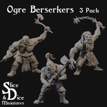 Oger Berserker tabletop-Miniatur-pack Spiel berserker Krieger wargame tabletop fantasy 3d print model - Mito3D