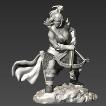 ogro besta gin'anmu jogo o personagem guerreiro fantasia medieval orc garota a mulher warcraft warhammer dungeonsanddragons rpg 3d print model - Mito3D