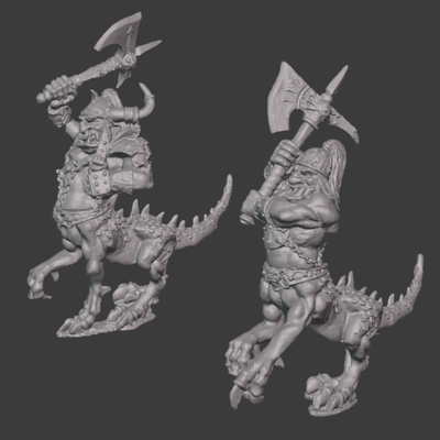 ogre dragon hybrids game chaos old world 28mm 32mm tabletop oldhammer realm of fantasy miniature 3d print model - Mito3D