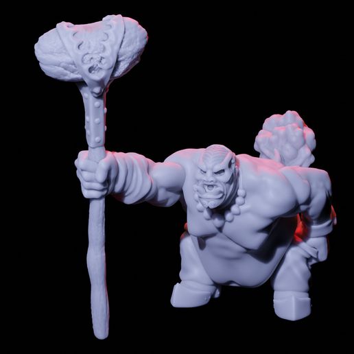 ogre fire thrower 3D print model - Mito3D