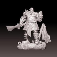 ogro geral riob'zarab jogo tampo de mesa o personagem orc espada miniatura printable do sexo masculino warcraft dungeonsanddragons warhammer 3d print model - Mito3D