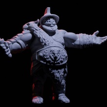 ogro gladiador comedor carne 3d print model - Mito3D