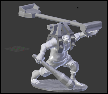 ogro goblin vendedor ambulante catapulta dnd dnd miniatura ogro criaturas 3d print model - Mito3D