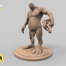 ogre art war troll toy statue roleplay game figures fantasy dungeons dragons dnd body board battle angry monde des balises unisexe type d'autres de sexe masculin groupe jeux figurines 3d print model - Mito3D