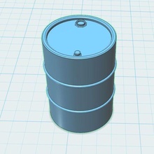 oil barrel fass 1 24 25 model kit modellbau werkstatt revell italeri tamiya 3d print model - Mito3D