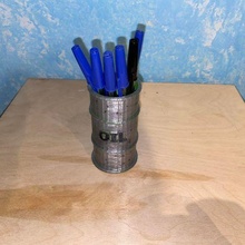 oil barrel pen holder 3d print model - Mito3D