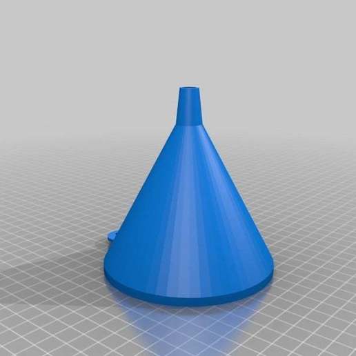oil funnel 3D print model - Mito3D