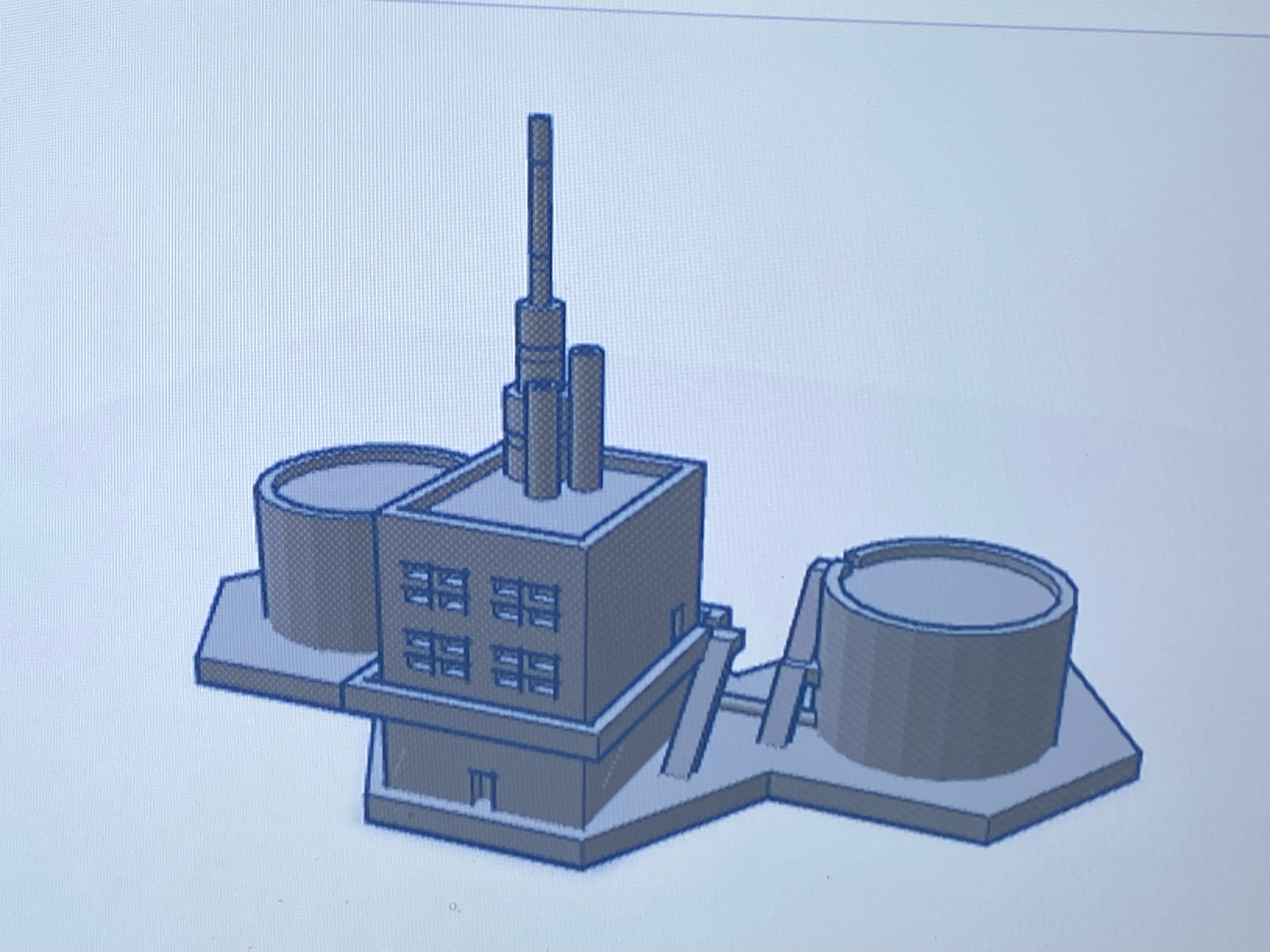 petróleo planta maceta juego ciudad edificio battletech modelo 3d guerra azar 3D print model - Mito3D