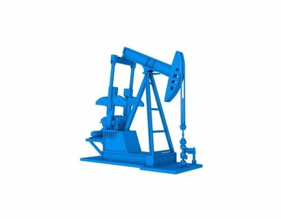 oil pump jack stl file 3d print model - Mito3D