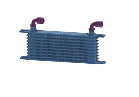 oil radiator 1 10 - intercooler rc diorama car drift decoration accesories layout filter 3d print model - Mito3D