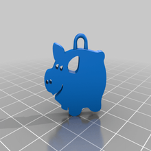 quiek - kleine Schweinchen-Ohrringe Schmuck Ohrringe 3d print model - Mito3D