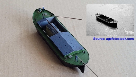oit - thames river barge 1-148 Game british 3d print model - Mito3D