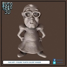 ojete calor cantor fan-art jogo brinquedo a figura bigode boneca de pano 3d print model - Mito3D