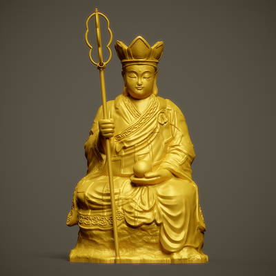 ojizo-sama ksitigarbha statue ojizosama 3d print model - Mito3D