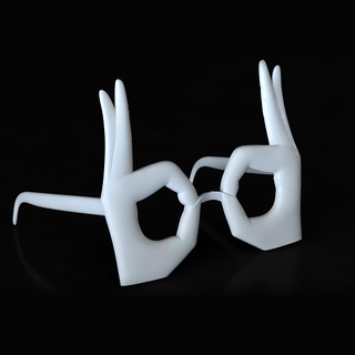 bicchieri stampabile occhiali ok fantasia meme cosplay costume 3dprint Fai pressofuso 3d print model - Mito3D