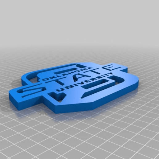 oklahoma state official logo tool 3d printing 3D print model - Mito3D