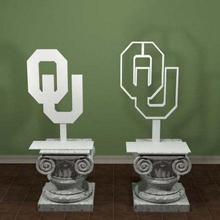 oklahoma university logo art signs logos sign school college 3d print model - Mito3D