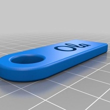 ola llave cadena personalizado accesorios 3d print model - Mito3D
