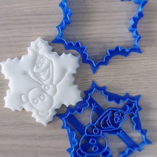 olaf flocon congelé biscuit coupeur coupeurs anna cuisine biscuits 3D print model - Mito3D