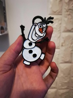 olaf porte clés congelé disney ana Elsa 3d print model - Mito3D