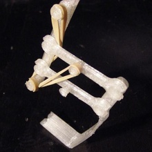 olaf gioco rana comune salto protesica nastro di gomma scheletro giocattolo giocattoli meccanici 3d print model - Mito3D
