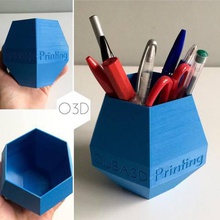 olba de impressão 3d, caneta, porta-lápis casa 3d print model - Mito3D