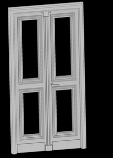 old building door entrance scale presupported stl diecastmodel 1 35 assesouirs scalmodel model modelmaker scaleable 3d print model - Mito3D