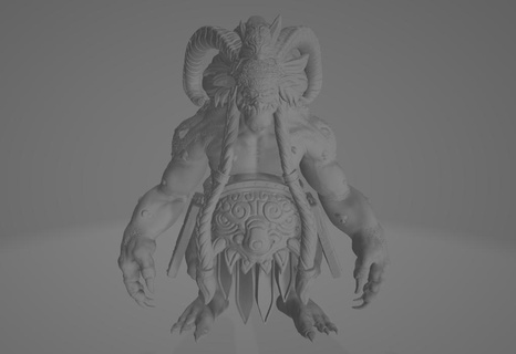 antiguo continuar skyrim juego rpg criatura ogro modelo figura mesa tablero 3d print model - Mito3D