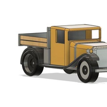 old farm truck art farmtruck farming van ford pickup 3d print model - Mito3D