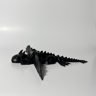 vecchio flessibile denti Drago treno articolando articolato collegamento giocattolo agitarsi Stampa posto supporti carina animale domestico mitico creatura 3d print model - Mito3D