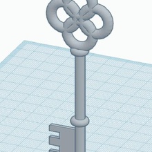chave antiga a arte brinquedo 3d print model - Mito3D
