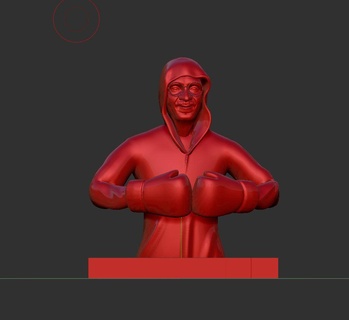 antiguo hombre Boxer caja Mahoma Ali héroe atleta fuerte aptitud ejercicio fuerza influencia miniaturas figuritas 3d print model - Mito3D