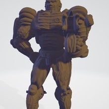 vieil homme cyborg art mini sci-fi gratuite alien d&d jouet 3d print model - Mito3D