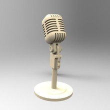 alte Mikrofon gadget 3d print model - Mito3D