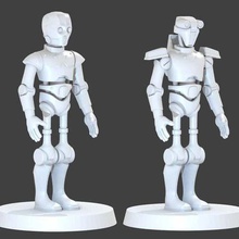 old republic, il protocollo di droidi art sculture la vecchia repubblica da tavolo star wars starfinder in miniatura c2n2 android 2vr8 3d print model - Mito3D