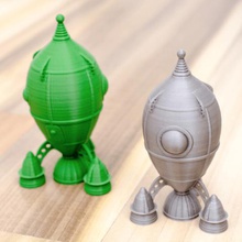 old retro rocket game comic engine ship space spaceship starship style toy 3d print model - Mito3D