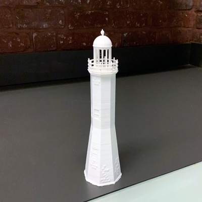 vieux scituer phare massachusetts américain révolution historique révolutionnaire guerre bâtiments structures 3d print model - Mito3D