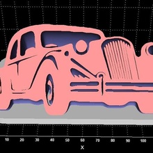 vecchio veicolo display supportati convesso arco vari auto 3d print model - Mito3D