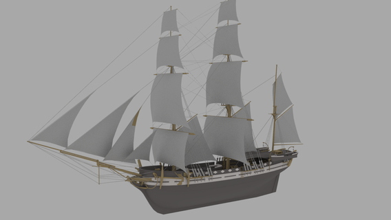 vecchio guerra nave barca sottomarino giocattolo arte matematica mare oceano gioco attrezzo giocare bambino 3d print model - Mito3D
