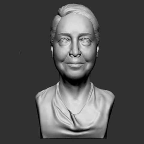 mulher de idade a arte oldwoman estátua interior cabeça escultura 3D print model - Mito3D