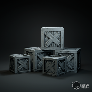 old wooden crate - free 3d print model - Mito3D