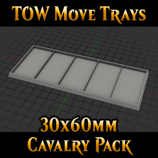 old world - move tray pack native 30x60mm cavalry 3d print model - Mito3D
