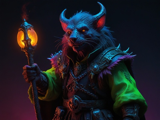 oldhammer warlock evil ratfolk game 3d print model - Mito3D