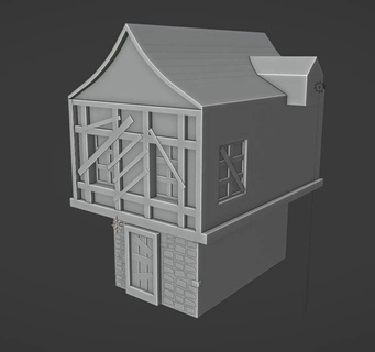 oldhouse model home house oldvillage 3d print model - Mito3D